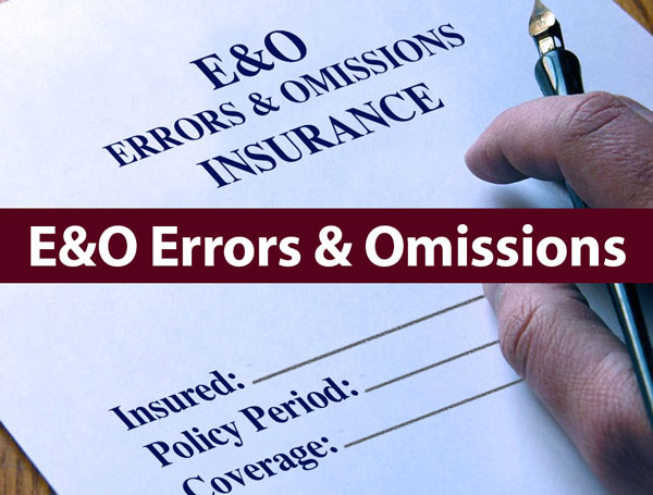 Errors & Omissions   Earn 4 CE hours for Life, A&S and General Licenses